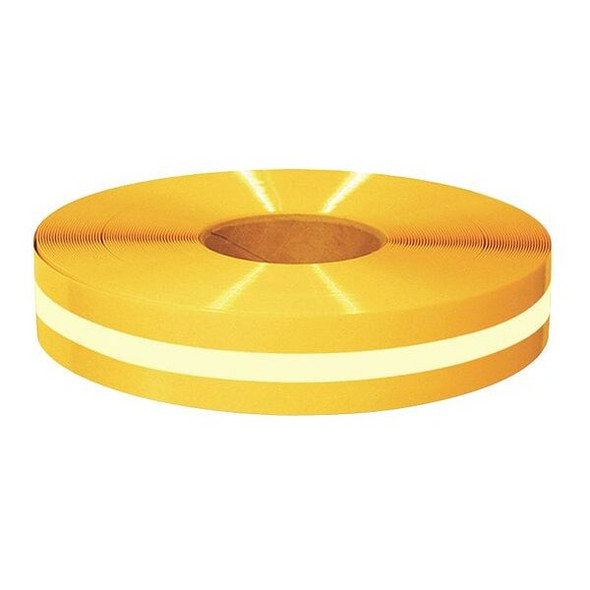 Mighty Line Floor Marking Tape, vinyl, No Legend, Yellow, 2 in W. 2RYLUM