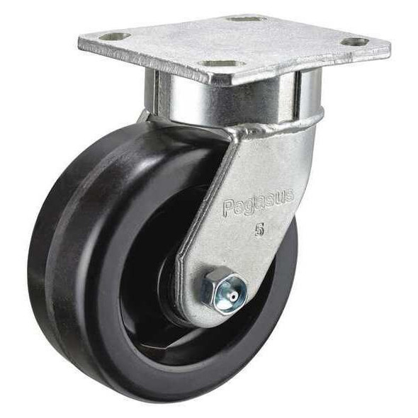 Kingpinless Plate Caster,Swivel,Phenlc,5 in,1000 lb