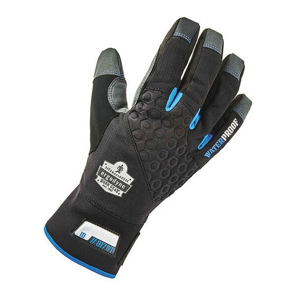 Proflex by Ergodyne Utility Gloves, AX Suede Palm, Black 817WP