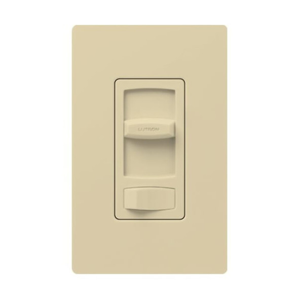 Lutron Lighting Dimmer, Slide, Decora, 300W, Ivory CTELV-303P-IV
