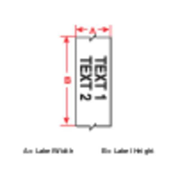Brady Label Tape Cartridge, White, Labels/Roll: Continuous B30C-4000-424