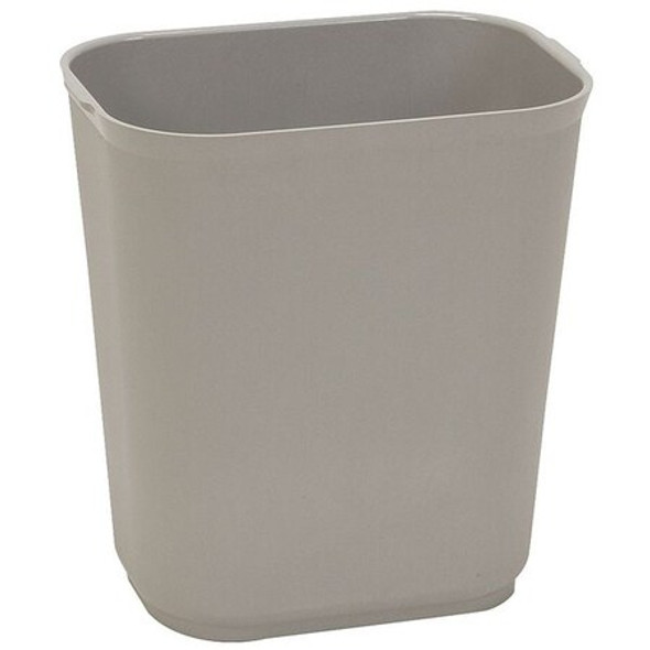 Manufacturer Varies Wastebasket,Rectangular,3-1/2 gal.,Gray 4PGL5