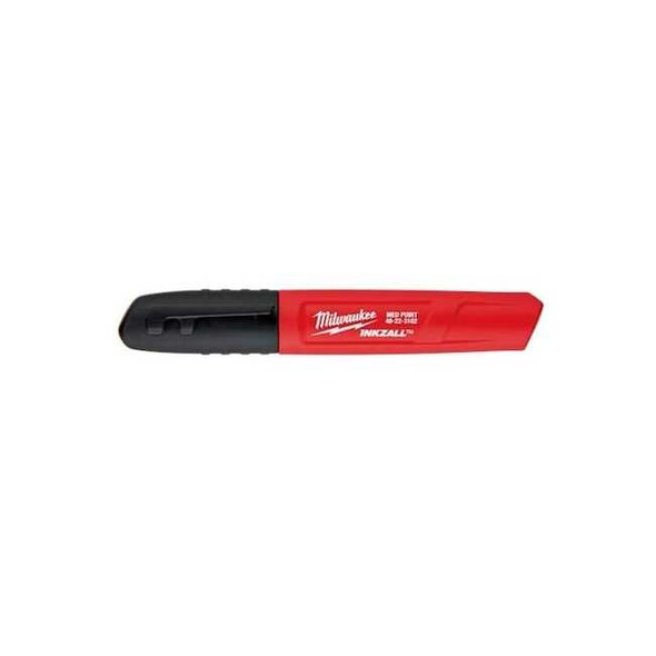 Milwaukee Tool Ink Industrial Marker, Black, Bullet,PK2 48-22-3102