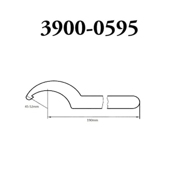 Hhip 45-52mm ER-32 Spanner Hook Wrench For ER Chuck Nut 3900-0595