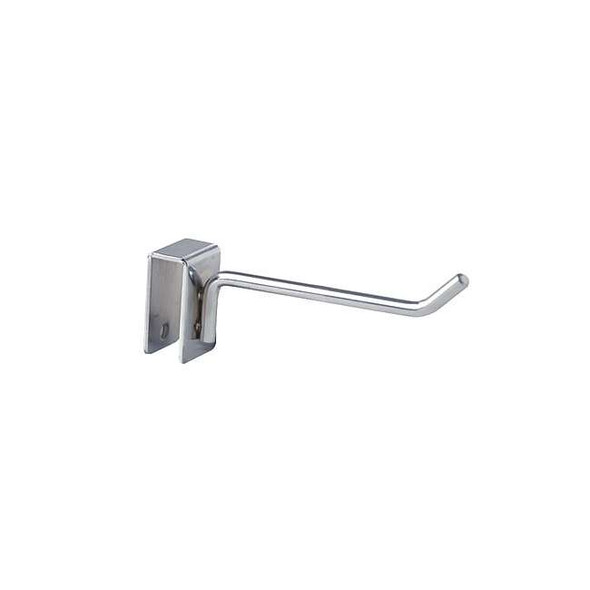 Econoco Hook, Sil, 1/2 in H, 1/2 in W, PK96 H4