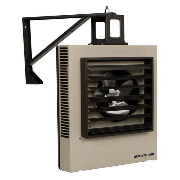 Fan Forced Electric Unit Heater, 3 Phase, 480V, 10kW, 24-5/16 in H, 21-1/2 in W