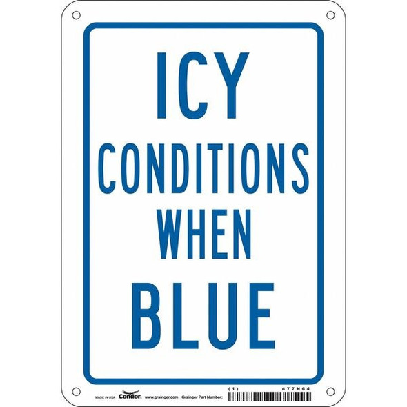 Traffic Sign, 10 in H, 7 in W, Aluminum, Horizontal Rectangle, English, 477N64