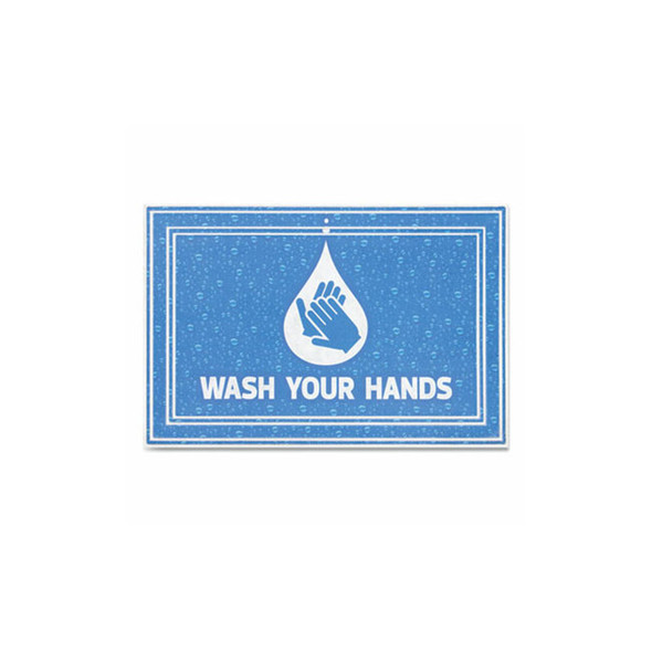 Apache Mills® MAT,WASH YOUR HANDS BL,BE 3984528822X3