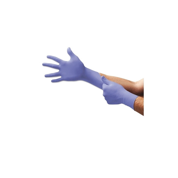 Supreno® SE SU-690 Disposable Nitrile Gloves, Beaded Cuff, X-Large, Violet Blue