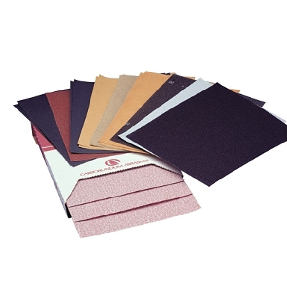Premier Aluminum Oxide Dri-Lube Paper Sheets, P120 Pack of 100