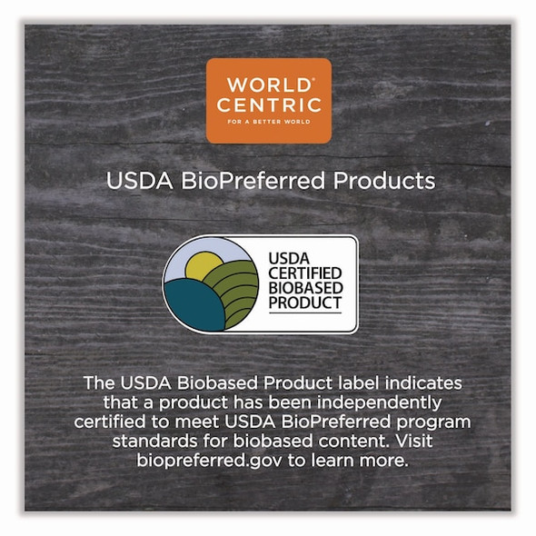 World Centric Fiber Containers, 8.7 x 6.5 x 2.1, Natural, Paper, 400PK CT-SC-U2-LFP