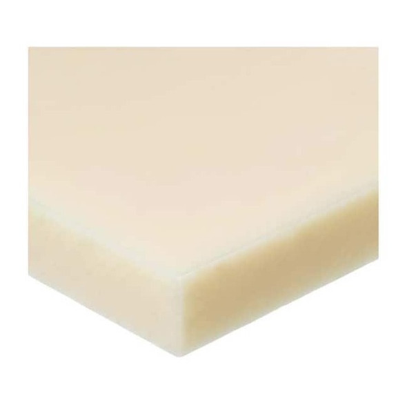 Off-White Nylon 6/6 Rectangle Stock 48" L x 3" W x 3/8" Thick