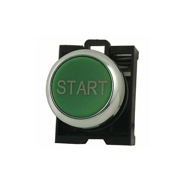 Eaton Flush Push Button, Green,22mm M22M-D-G-GB1