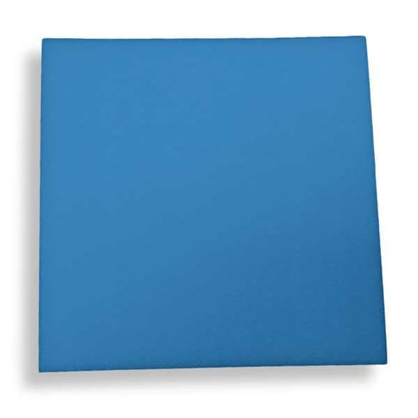 Foam Sheet, Crosslink, 12 in W, 24 in L, 1/2 in Thick, Blue