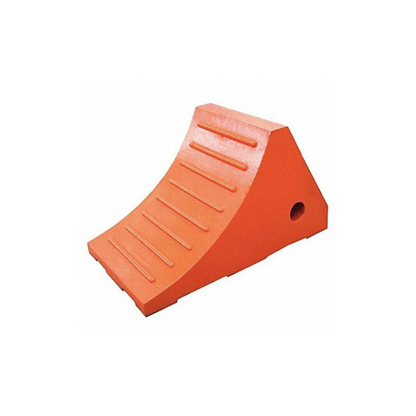 Manufacturer Varies Wheel Chock,Molded Rubber,Orange 22XW87