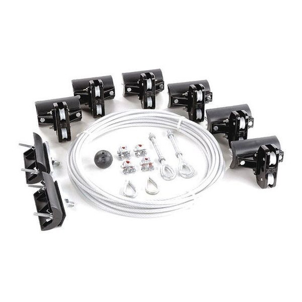 Dayton Festoon System Kit,1/4 In Rope,L 40 Ft 33N204