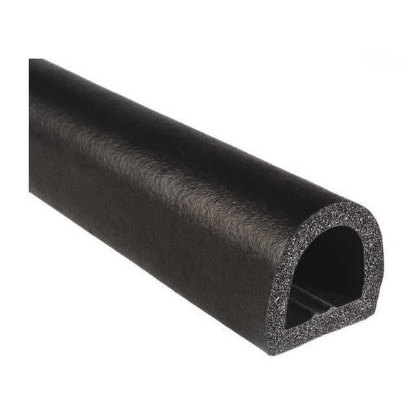 Trim-Lok Rubber Seal, D-Shaped, 1"W x 125ft. X5272HT-125