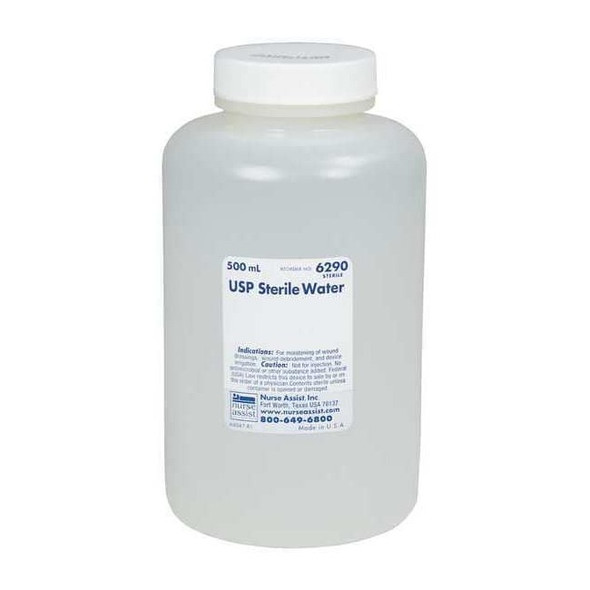 Nurse Assist Sterile Water,Bottle Package Type,16 oz. NSWC418290