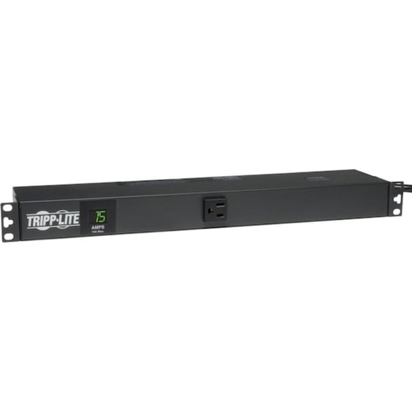 Tripp Lite PDU, Surge, 5-15R, 5-15P, 15 ft., Black PDUMH15
