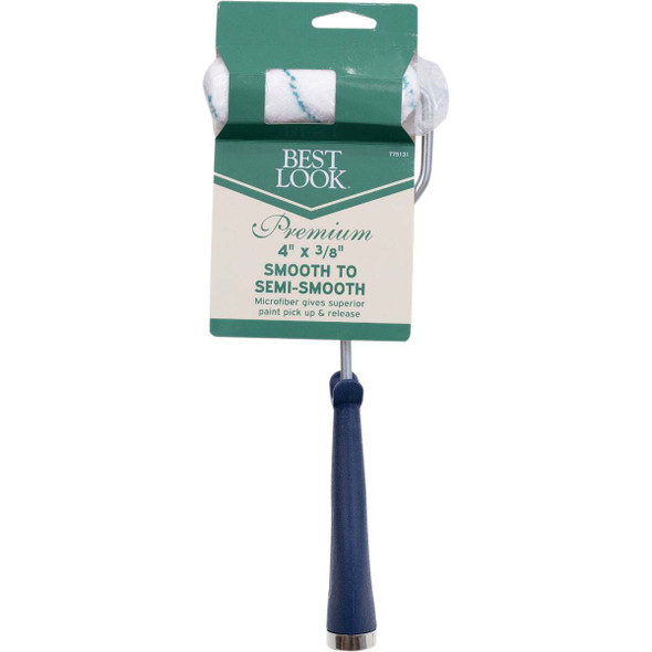 Best Look 4 In. x 3/8 In. Premium Microfiber Mini Roller With Frame