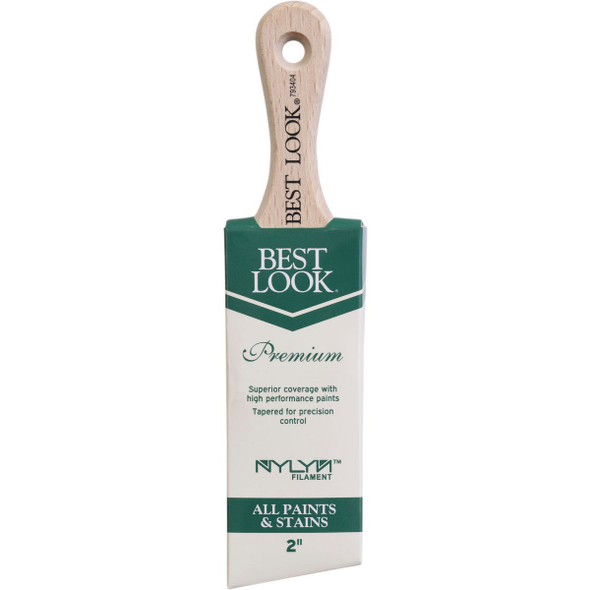 Best Look 2 In. Premium A/S Nylyn Brush With Short Beech Wood Handle