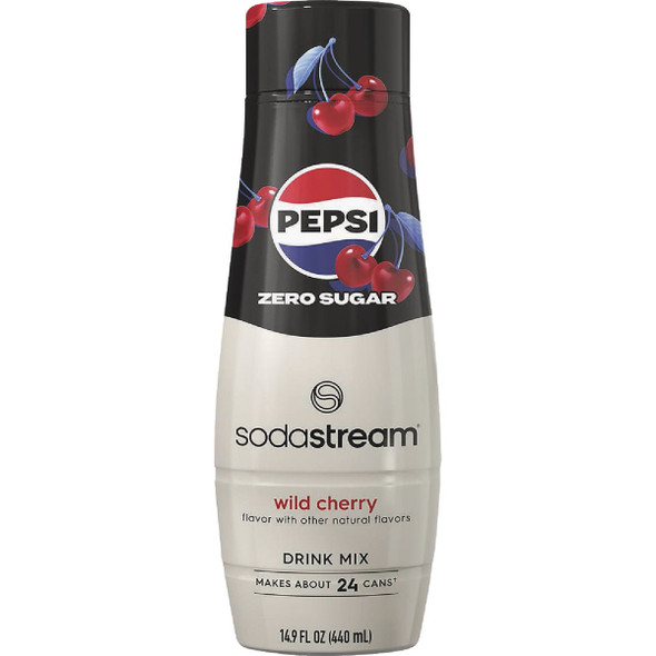 SodaStream 14.9 Oz. Pepsi Wild Cherry Zero Sugar Drink Mix 1924239010