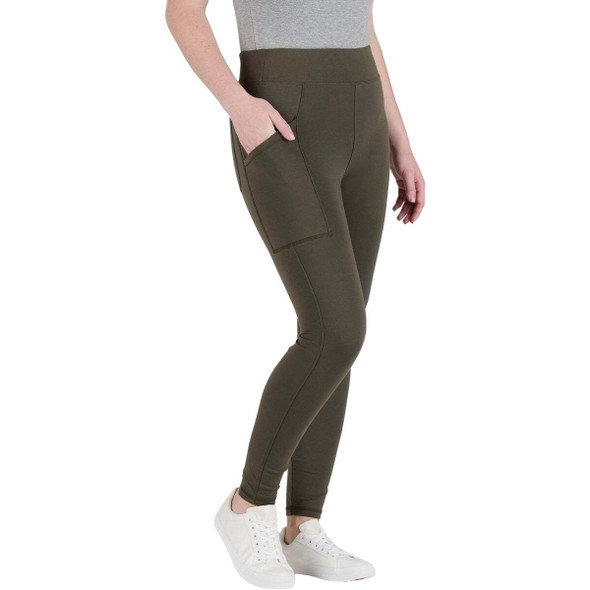 Berne Women's Medium Cedar Green Utility Leggings WP23CDGR400