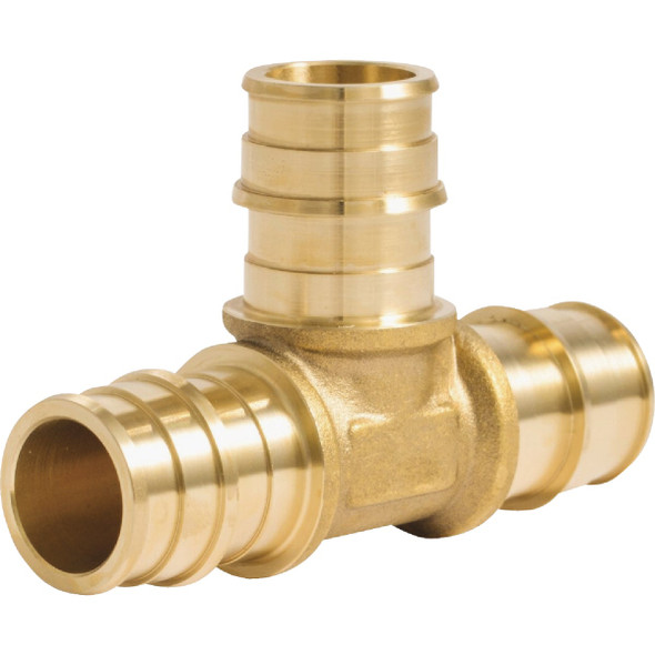 SharkBite PEX-A Brass 3/4 In. x 3/4 In. x 3/4 In. Tee UAB370LFA