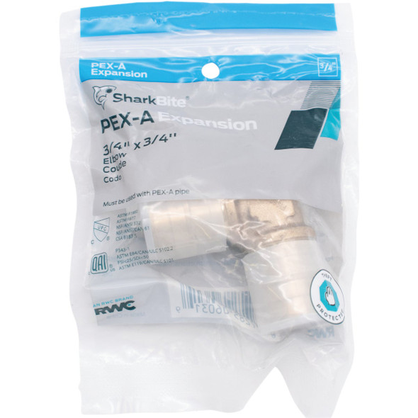 SharkBite PEX-A Brass 3/4 In. Elbow