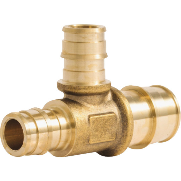 SharkBite PEX-A Brass 3/4 In. x 1/2 In. x 1/2 In. Tee UAB454LFA