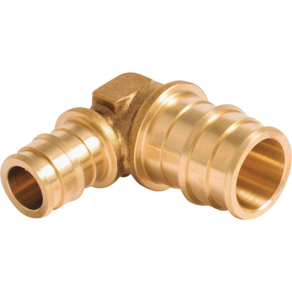 SharkBite PEX-A Brass 3/4 In. x 1/2 In. Reducing Elbow UAB274LFA