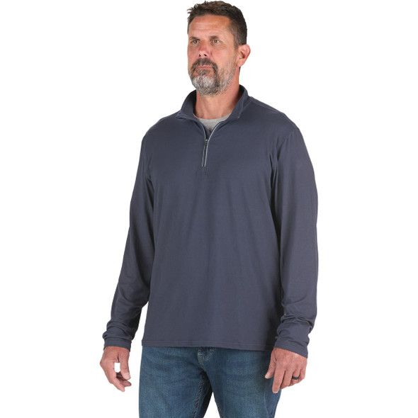 Berne Men's 2XL Navy Midweight UPF Quarter-Zip Shirt SH14NVR520 Berne Men's 2XL Navy Midweight UPF Quarter-Zip Shirt SH14NVR520
