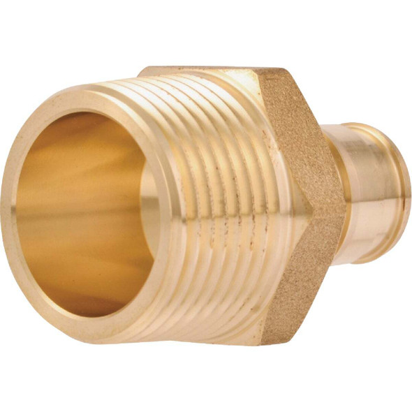 SharkBite PEX-A Brass 1/2 In. x 3/4 In. MNPT Adapter UAB116LFA