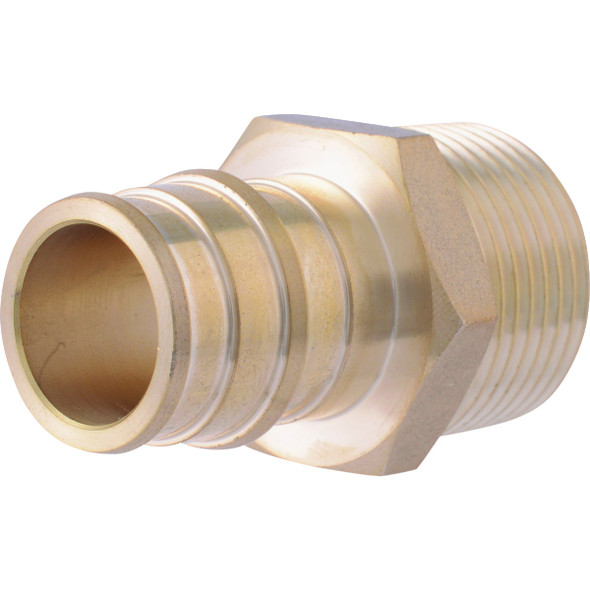 SharkBite PEX-A Brass 3/4 In. x 3/4 In. MNPT Adapter UAB134LFZ