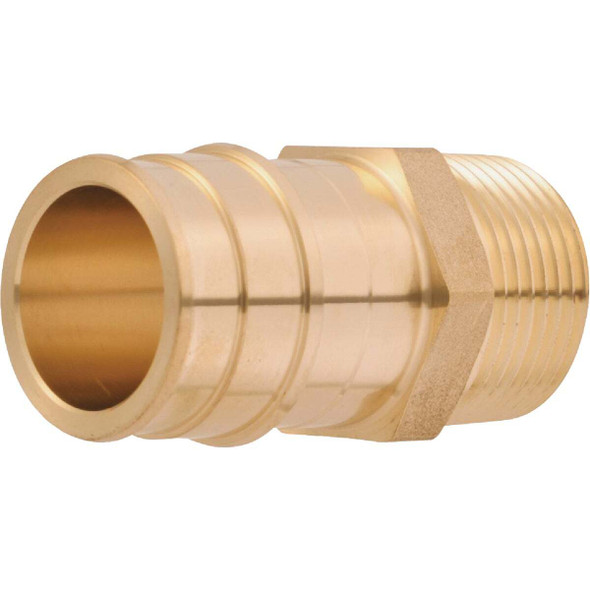 SharkBite PEX-A Brass  1 In. x 3/4 In. MNPT Adapter UAB142LFA