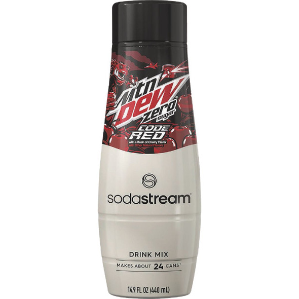 SodaStream 14.9 Oz. Mountain Dew Code Red Zero Sugar Drink Mix 1924235010
