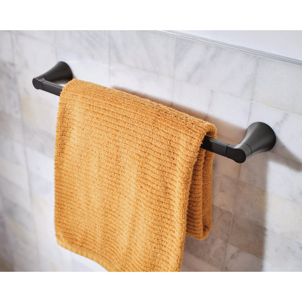Moen Mikah 18 In. Matte Black Towel Bar Y0718BL 461576
