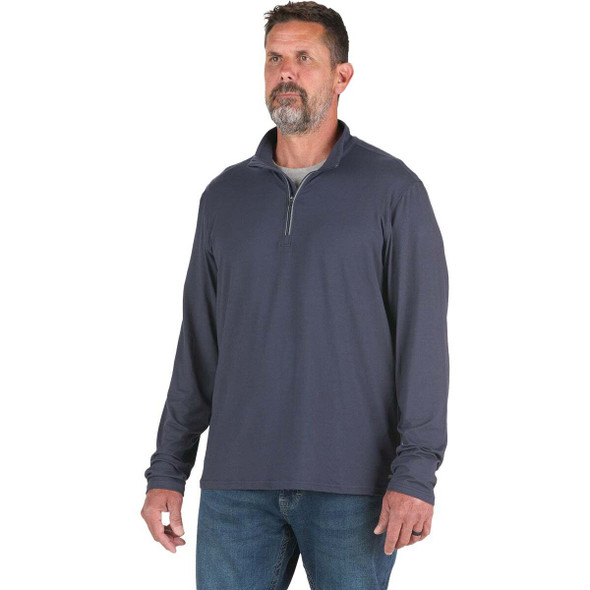 Berne Men's XL Navy Midweight UPF Quarter-Zip Shirt SH14NVR480
