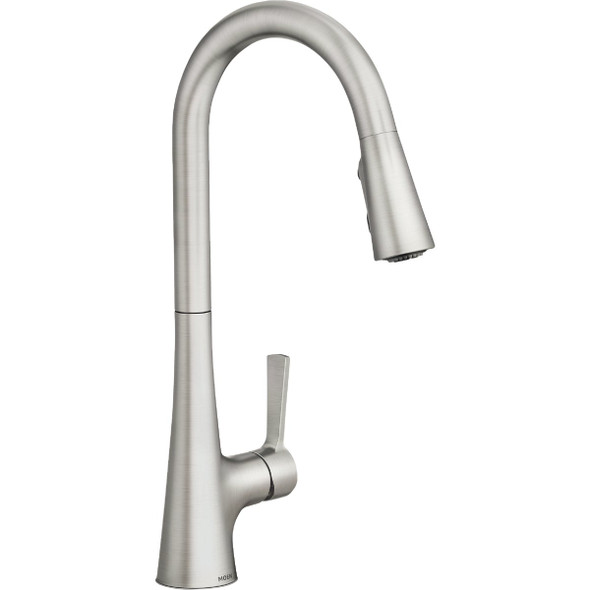Moen Mikah Spot Resist Stainless One-Handle High Arc Pulldown Kitchen Faucet