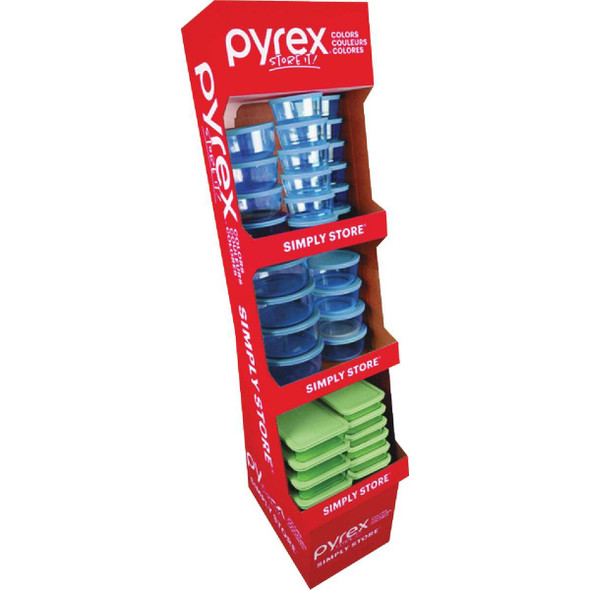Pyrex Simply Store Tinted Bakeware Floor Display 1150526