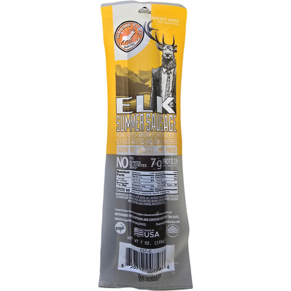 Pearson Ranch Jerky 7 Oz. Elk Summer Sausage Display (4 Packs) Pack of 4