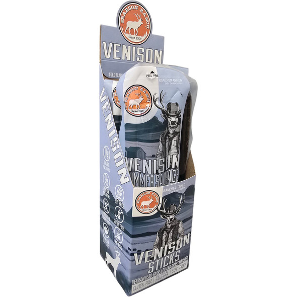 Pearson Ranch Jerky 7 Oz. Venison Summer Sausage Display (4 Packs) Pack of 4 CAD4-VS7 638379