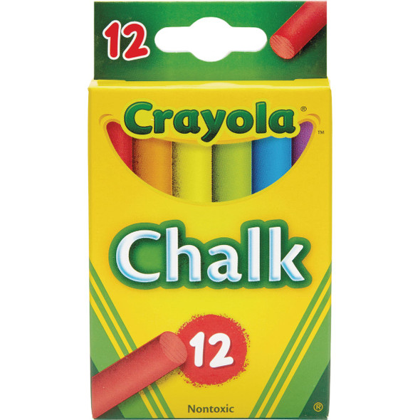 Crayola Multi-Colored Chalk (12-Count) 51-0816