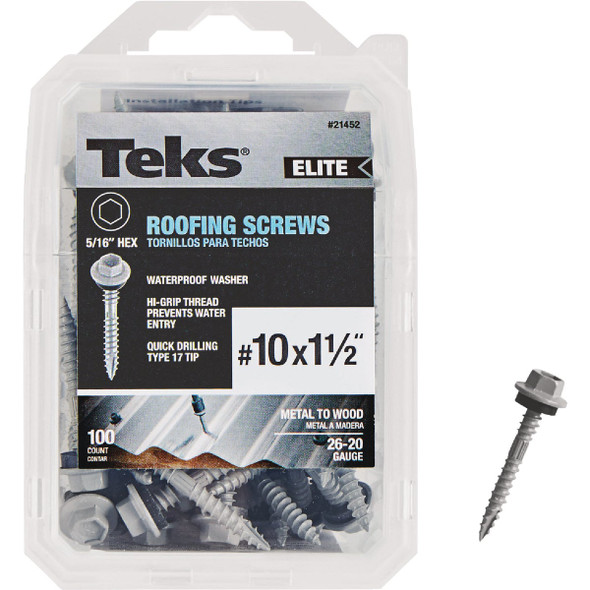 Teks 100ct 10x1-1/2 Elt Screw 21452