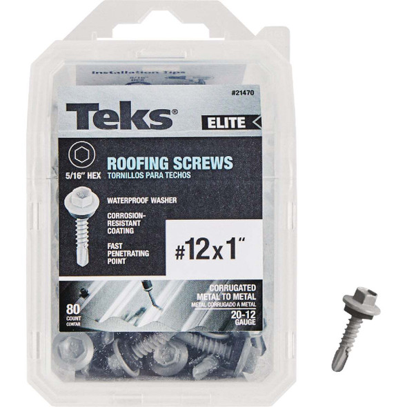 Teks 80ct 12x1 Elt Roof Screw 21470