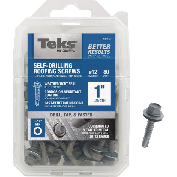 Teks 80ct 12x1 Roof Screw 21412
