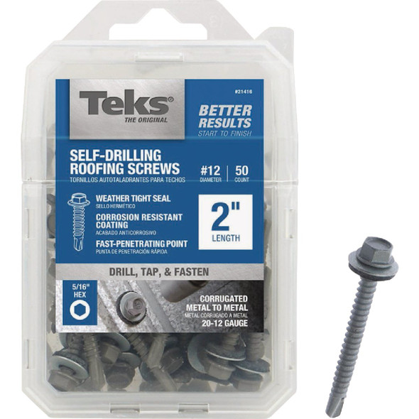 Teks 50ct 12x2 Roof Screw 21416