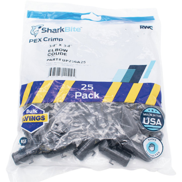 SharkBite PEX-B 3/4 In. Poly Alloy Barb Elbow (25-Pack)