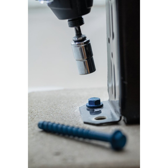 Tapcon 3-8 In. x 4 In. Hex Washer Concrete Screw Anchor (10-Count) 11414 206055