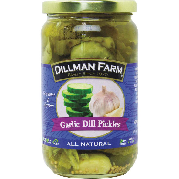 Dillman Farm Garlic Dill Pickles 731 Pack of 12